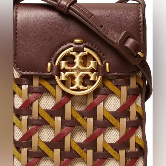 Tory Burch Basketweave Phone Crossbody NEW - Picture 3 of 8